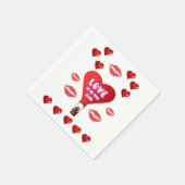 Frohe Valentinstag Servietten (Ecke)