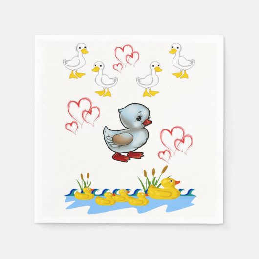 Frohe Valentinstag Servietten (Vorderseite)