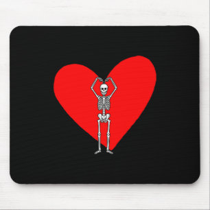 Frohe Valentinstag Skelett Vintage Für Lustige V Mousepad