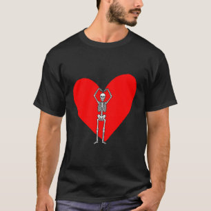 Frohe Valentinstag Skelett Vintage Für Lustige V T-Shirt