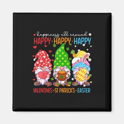 Frohe Valentinstag St. Patrick Ostern Frohe Feiert Magnet (Vorne)