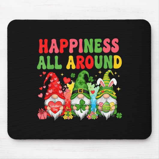 Frohe Valentinstag St. Patrick Ostern Frohe Feiert Mousepad (Vorne)