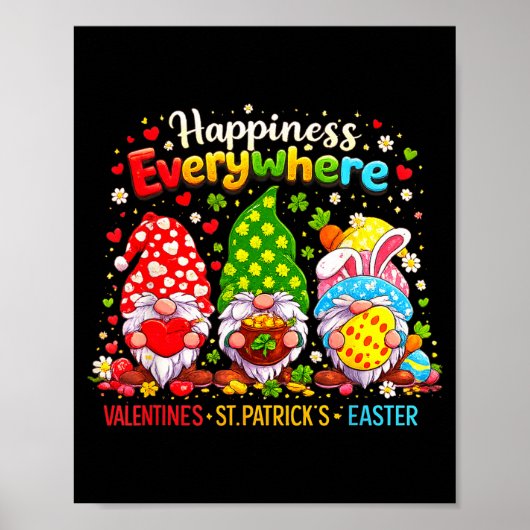 Frohe Valentinstag St. Patrick Ostern Frohe Feiert Poster (Vorne)