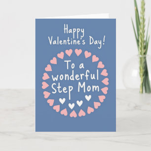 Frohe Valentinstag-Stiefmutter-Herzen-Karte Karte