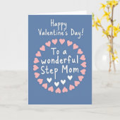 Frohe Valentinstag-Stiefmutter-Herzen-Karte Karte (Gelbe Blume)