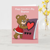 Frohe Valentinstag Stiefmutter Karte (Gelbe Blume)