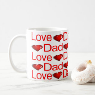 Frohe Valentinstag Tassen Liebe Papa Rote Herzen
