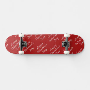 Frohe Valentinstag Textmuster Stylisch Skateboard