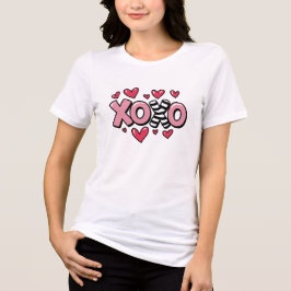 Frohe Valentinstage xoxo weiß & rot Tri-Blend Shirt