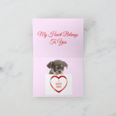 Frohe Valentinstagskarte Dankeskarte (Innenseite)