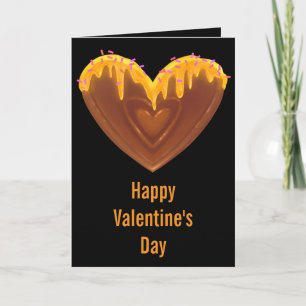 Frohe Valentinstagskarte Süße Herz Honig Karte