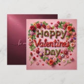 Frohe Valentinstagskarten Feiertagskarte (Vorne/Hinten)