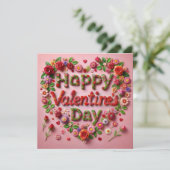 Frohe Valentinstagskarten Feiertagskarte (Stehend Vorderseite)