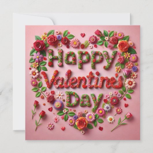 Frohe Valentinstagskarten Feiertagskarte (Vorderseite)