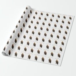 Frohe Väter Tag Bald Adler Geschenkpapier
