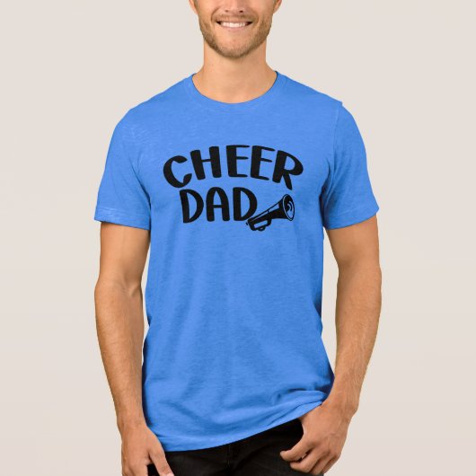 Frohe Vatertag Tri-Blend Shirt (Vorderseite)