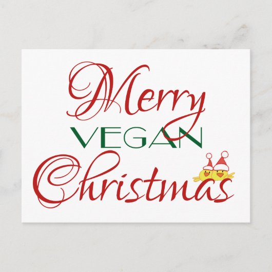 Frohe vegane Weihnachten (Vorderseite)
