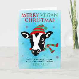 Frohe Vegane Weihnachten (anpassen Sie die Nachric Karte