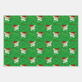 Frohe Vegane Weihnachten, lustiges Tofu Zitat Geschenkpapier Set (Vorderseite 3)