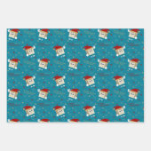 Frohe Vegane Weihnachten, lustiges Tofu Zitat Geschenkpapier Set (Vorderseite 2)