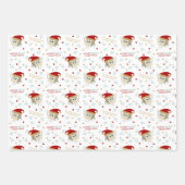 Frohe Vegane Weihnachten, lustiges Tofu Zitat Geschenkpapier Set (Vorderseite)