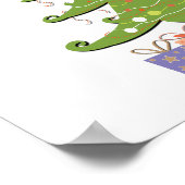 Frohe Vegane Weihnachten Poster (Ecke)