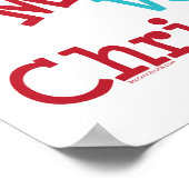 Frohe Vegane Weihnachten Poster (Ecke)