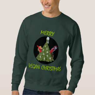 Frohe vegane Weihnachten Sweatshirt
