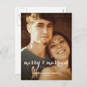 Frohe Verheiratete Weihnachten Foto Weiße Weihnach (Vorne/Hinten)