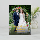 Frohe Verheiratete Weihnachtskarte Folien Feiertagskarte (Stehend vorne)