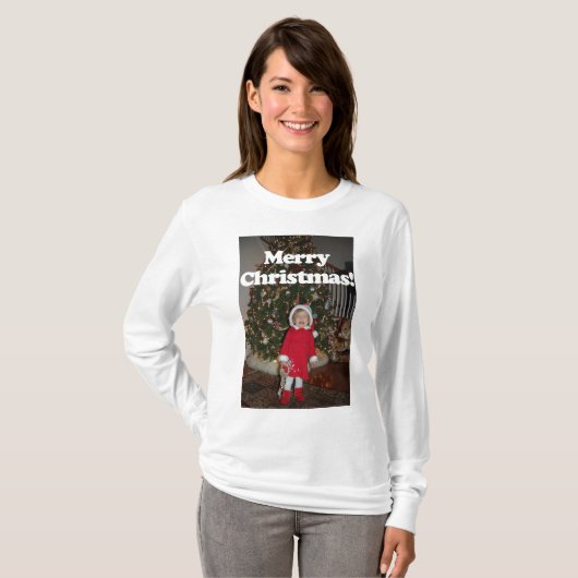 Frohe verschrobe Weihnachten T-Shirt (Vorne ganz)