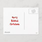 Frohe verspätete Weihnachten Postkarte-Sehen (Rückseite)