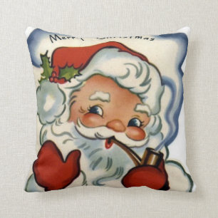 frohe Vintage Weihnachten, retro, rustikal, echt, Kissen