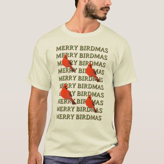 Frohe VOGELMAS T-Shirt (Vorderseite)