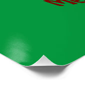 Frohe Wafflemas WeihnachtsWaffel Poster (Ecke)