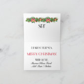 Frohe Weihnacht-Anmerkungs-Karte Feiertagskarte (Innenseite)