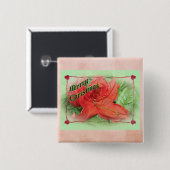 Frohe Weihnacht-Azalee Button (Vorne & Hinten)