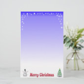 Frohe Weihnacht-Briefpapier Briefpapier (Stehend Vorderseite)