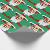 Frohe Weihnacht-chinesische Pop-Kunst Geschenkpapier (Ecke)