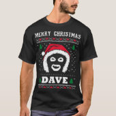 Frohe Weihnacht-Dave-Liga der Herren T-Shirt (Vorderseite)