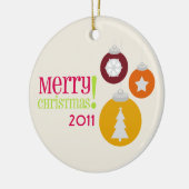 Frohe Weihnacht-Dekorations-Verzierung Keramikornament (Links)