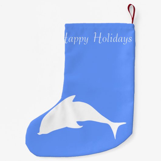 Frohe Weihnacht-Delphin Kleiner Weihnachtsstrumpf (Rückseite)