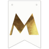 Frohe Weihnacht-elegante goldene Text-Typografie Wimpelkette (Zweite Fahne)