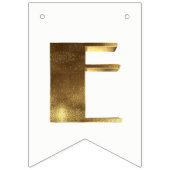 Frohe Weihnacht-elegante goldene Text-Typografie Wimpelkette (Dritte Fahne)