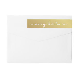 Frohe Weihnacht-elegante Goldhand beschriftete