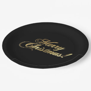 Frohe Weihnacht-elegante Pappteller