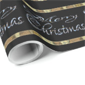 Frohe Weihnacht-eleganter Designer Geschenkpapier (Rolleneckpunkt)