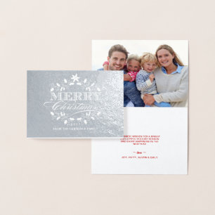 Frohe Weihnacht-eleganter Vintager Folienkarte