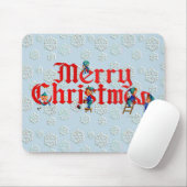 FROHE WEIHNACHT-ELF-AUFLAGE durch SHARON SHARPE Mousepad (Mit Mouse)