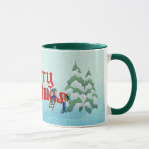 FROHE WEIHNACHT-ELFE von den ursprünglichen Tasse